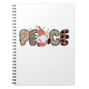 Xmas Gift Peace Christmas Notebook