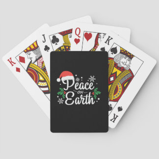 Xmas Gift Peace On Earth Playing Cards