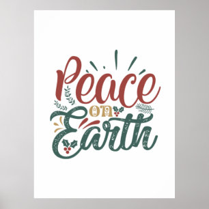Xmas Gift Peace On Earth Poster