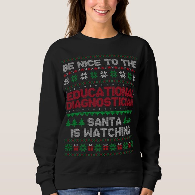 Xmas Gift Physical Education Teacher Ugly Sweater (Front)
