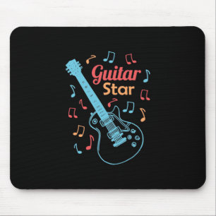 Xmas Gift   Proud Guitarist Star Mouse Pad
