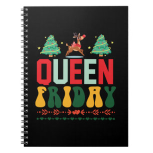 Xmas Gift Queen Friday Notebook