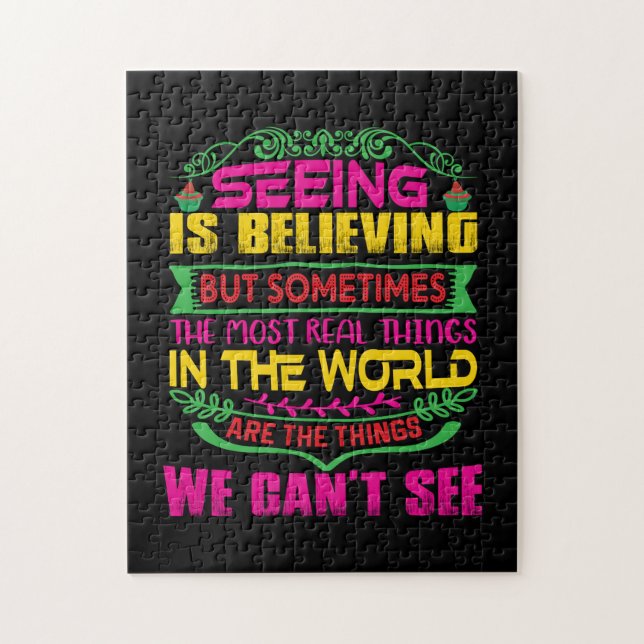 Xmas Gift Seeing Is Believing Jigsaw Puzzle (Vertical)