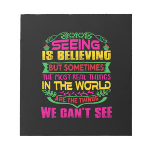 Xmas Gift Seeing Is Believing Notepad