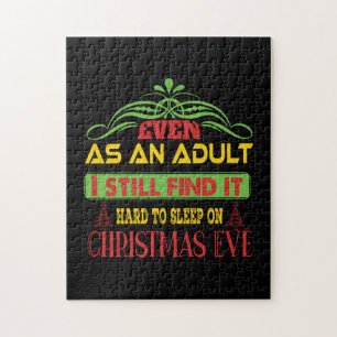 Xmas Gift Sleep On Christmas Eve Jigsaw Puzzle