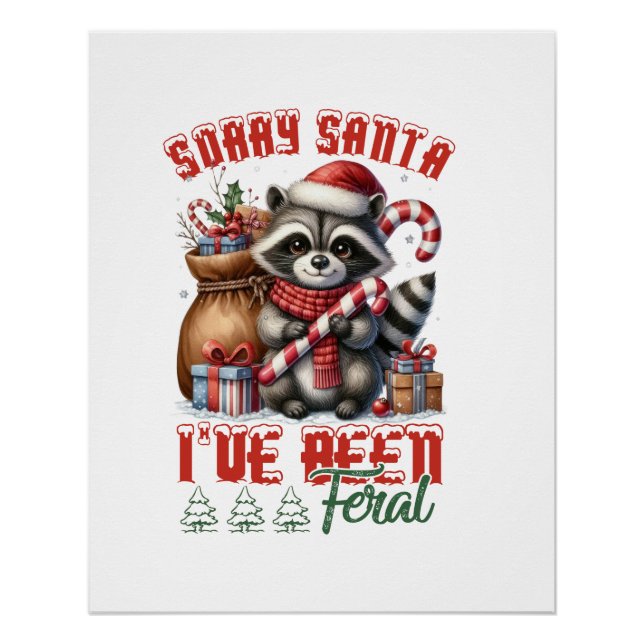 Xmas Gift Sorry Santa Poster (Front)