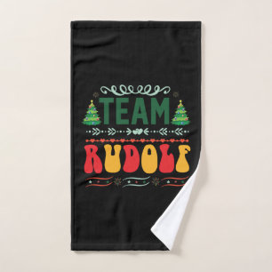 Xmas Gift Team Rudolf Hand Towel