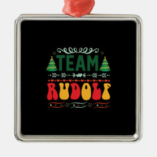 Xmas Gift Team Rudolf Metal Tree Decoration
