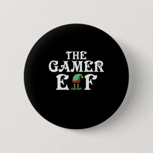 Xmas Gift The Gamer Elf 6 Cm Round Badge