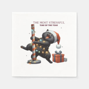 Xmas Gift The Most Stressful Time Of The Year Napkin