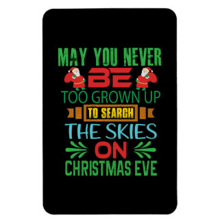 Xmas Gift The Skies On Christmas Eve Magnet