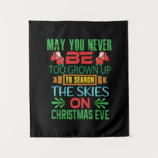 Xmas Gift The Skies On Christmas Eve Tapestry