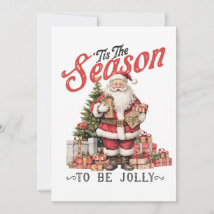Xmas Gift Tis The Season Holiday Card