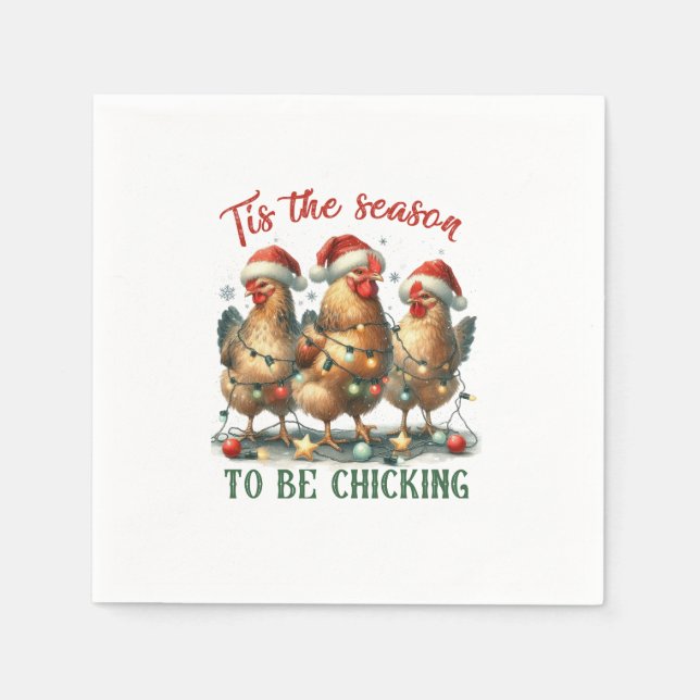 Xmas Gift To Be Chicking Napkin (Front)
