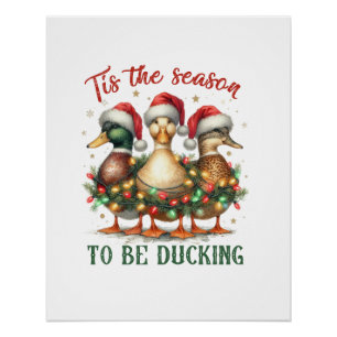 Xmas Gift To be Ducking Poster