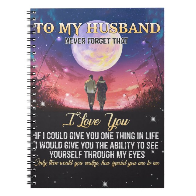 Xmas Gift | To My Husband I Love You Notebook (Front)