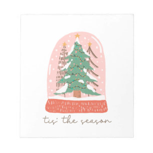 Xmas Gift Tree Tis The Season Notepad