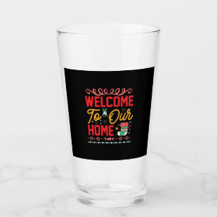 Xmas Gift Welcome to Our Home Glass