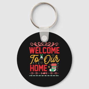 Xmas Gift Welcome to Our Home Key Ring