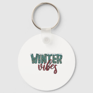 Xmas Gift Winter Vibes Key Ring