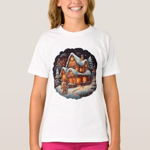 Xmas Gingerbread man house T-Shirt