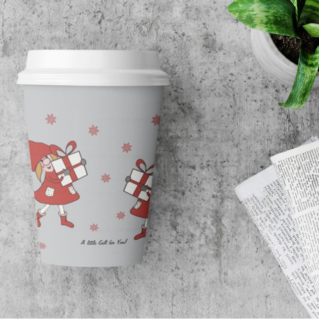 Xmas Girl Paper Cups (Creator Uploaded)
