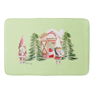 XMAS Gnome Design 1  Bath Mat