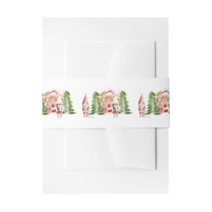 XMAS Gnome Design 1  Invitation Belly Band