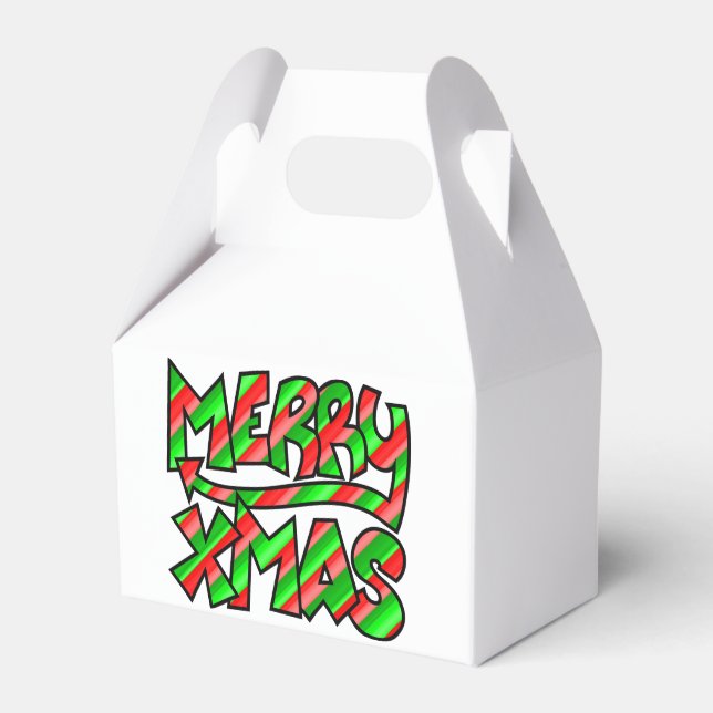 XMAS Graffiti Favour Box (Front Side)