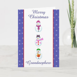 Xmas grand nephew holiday card