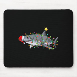 Xmas Graphic Christmas Shark Fun Sharks Christmas Mouse Pad