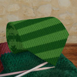 Xmas Green Knit Effect - Two-Tone Spruce Striped<br><div class="desc">A beautiful Christmas green paired with a knit illusion print makes this perfect for the holiday season but also wearable any time of year. The spruce or forest greens are a timeless classic in a striped pattern.</div>