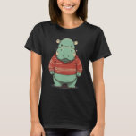 Xmas Hippo Santa on Christmas Hippopotamus T-Shirt<br><div class="desc">Xmas Hippo Santa on Christmas Hippopotamus</div>