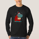 Xmas Hippopotamus Santa on Christmas Hippo T-Shirt<br><div class="desc">Xmas Hippopotamus Santa on Christmas Hippo</div>