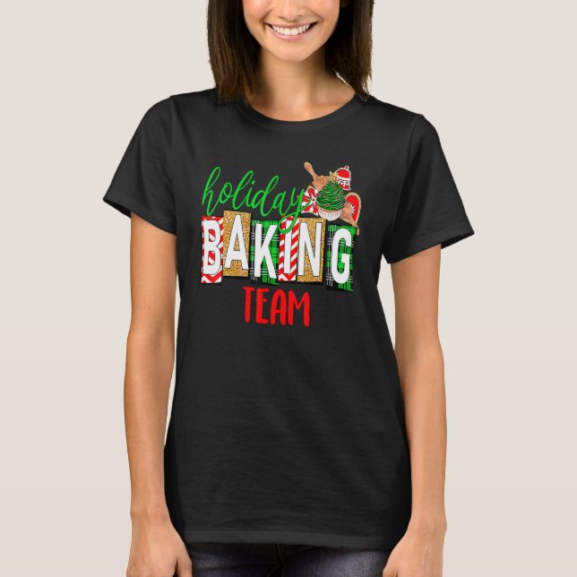 Xmas Holiday Baking Team Christmas Costume Kids T-Shirt (Front)