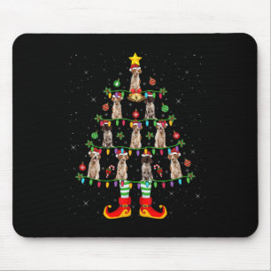 Xmas Holiday Lighting Brittany Spaniel Dog Christm Mouse Pad