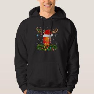 Xmas Holiday Reindeer Hat Santa Apple Fruit Christ Hoodie