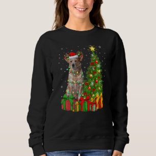 Xmas Holiday Santa Australian Cattle Dog Christmas Sweatshirt