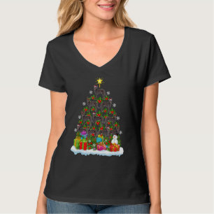 Xmas Holiday Santa Australian Kelpie Dog Christmas T-Shirt