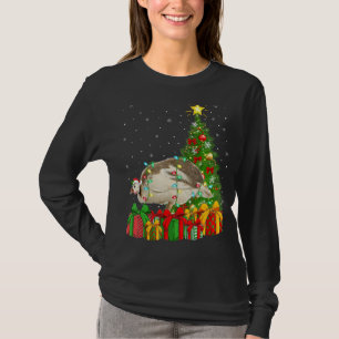 Xmas Holiday Santa Guinea Fowl Bird Christmas Tree T-Shirt