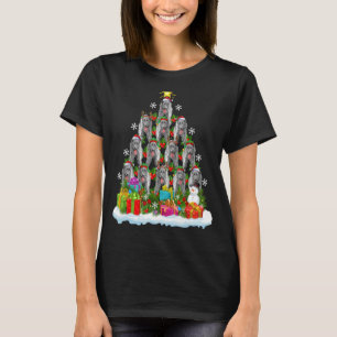Xmas Holiday Santa Irish Wolfhound Dog Christmas T-Shirt
