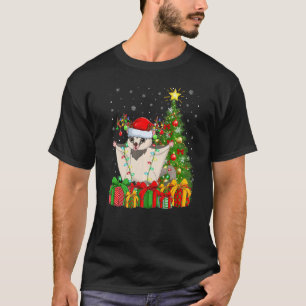 Xmas Holiday Santa Sugar Glider Christmas Tree T-Shirt