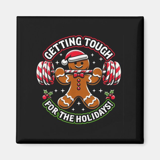 Xmas Holidays Gingerbread Man  Magnet (Front)