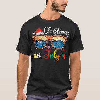 Xmas In July Sunglasses Summer Beach Vintage  T-Shirt