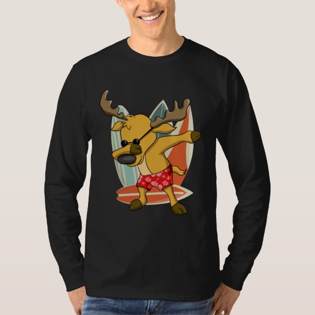 Xmas In Summer Party Boy Christmas In July Dabbing T-Shirt (Front)