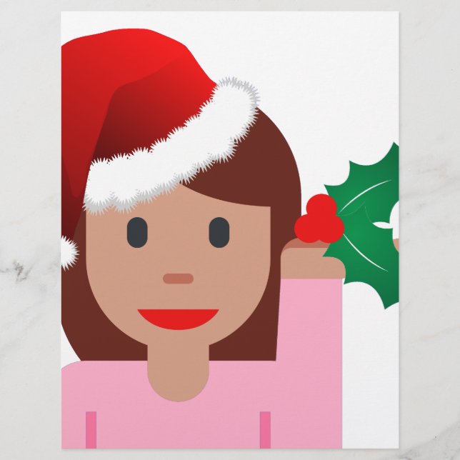 xmas information girl emoji (Front)