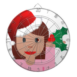 xmas information girl emoji dartboard
