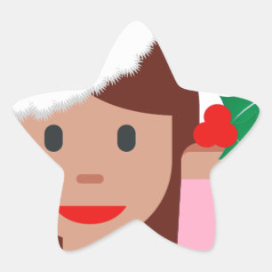xmas information girl emoji star sticker