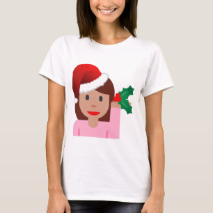 xmas information girl emoji T-Shirt