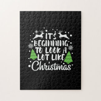 Xmas It Is Beginning To Look A Lot Like Christmas Jigsaw Puzzle